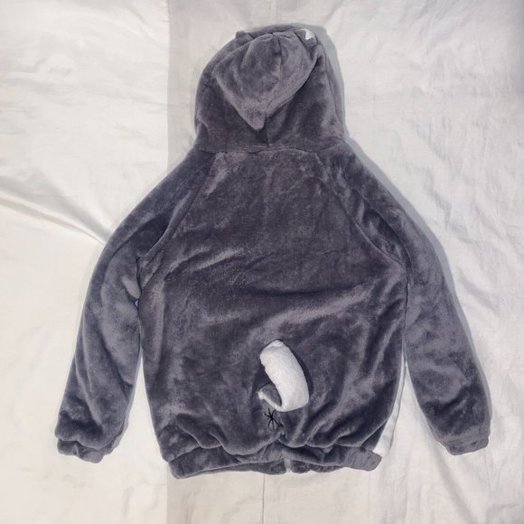 Coriresha Gray & White Shiba Inu Dog Hoodie Sweatshirt Anime Womens Small - Picture 6 of 6